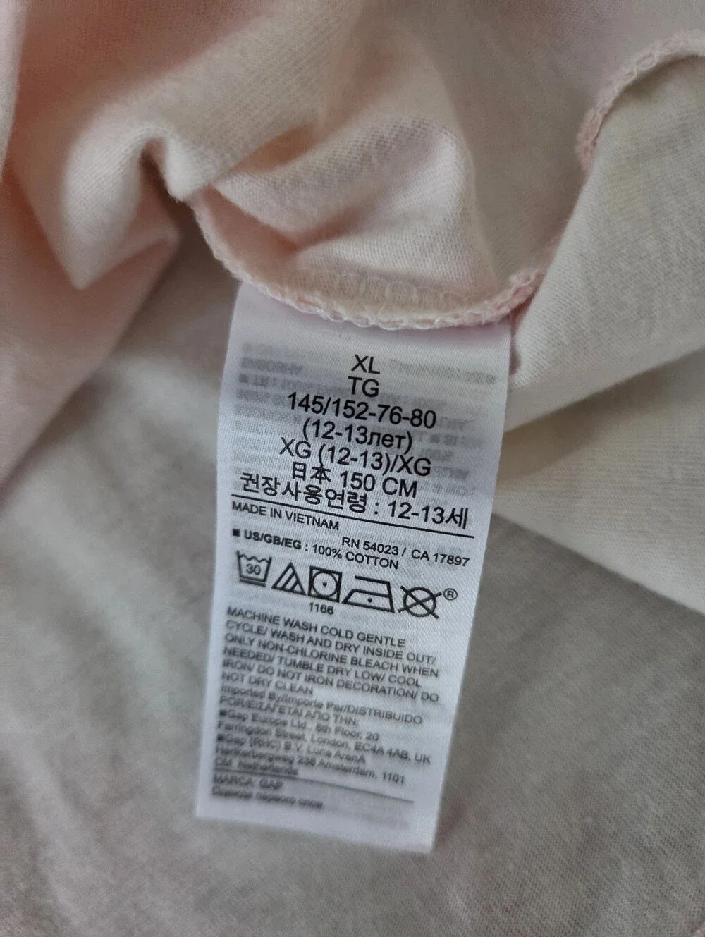 Gap Kids Disney Mickey & Minnie Pink Tie Dye Long Sleeve Pullover Girls XL 12